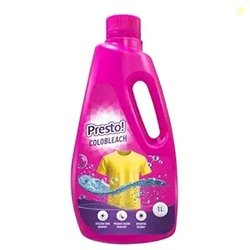 Amazon Brand - Presto! Colobleach 1L | Detergent Add-On Liquid | Effec