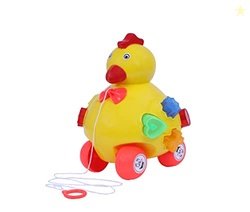 TOYZONE Pull Along Hen 71525 (Multicolor)