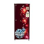 Midea 215 L 2 Star Direct Cool Refrigerator (MRD215D2HPCW, Wine, Flower, 2025 Model)