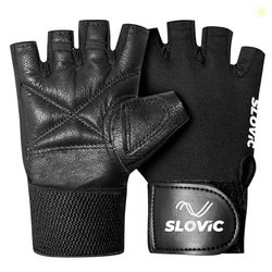 SLOVIC Gym Gloves for Men with Wrist Support Accessories | Padded Gym