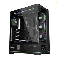 daWg Y' Series 990 Mid-Tower Glass Gaming Cabinet/Case, Pre-Installed