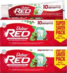 Dabur Red Ayurvedic Paste (Combo Pack 1+1, 500g-each) Toothpaste (1000