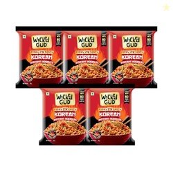 WickedGud Korean Instant Noodles Fiery 2X Spicy Pack of 5 | Whole Whea