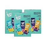 Yogabar Breakfast Protein Bars, 18 Assorted Bars | High Protein All in One | No Preservatives – No Artificial Flavours | Meal Replacement Bar