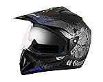 Vega Off Road D/V Gangster Dull Black M.Blue Helmet-M