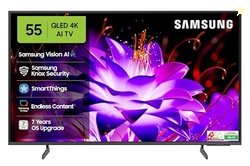 Samsung 138 cm (55 inches) Vision AI 4K Ultra HD Smart QLED TV QA55QEF