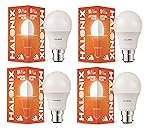 Halonix Photon Plus Base B22 9-Watt LED Bulb (Pack of 4, Warm White)