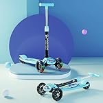 Cockatoo Rat&Cat Series Happy-Hooper Kick Scooter for Kids, Kick Scooter with Led Lights in PVC Wheel, 3 Adjustable Height Scooter, Age Upto 3+ Years & 50 Kg Weight Capacity Blue