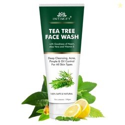 INTIMIFY Tea Tree Face Wash For Skin Acne & Oily Skin, Lightening & Br