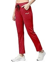 Pinkmint Women Cotton Track Pants with Both Side Pockets | Elastic Waist & Drawstring | Regular Fit | Lounge, Gym & Casual Wear