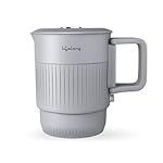 Lifelong Electric Kettle 0.8 Litre | 600W Kettle with Double Wall & Cool Touch Body | Fast Water Boiling Kettle with Auto Shut Off | Stainless Steel with Overheat Protection (Grey, LLEPKP01)