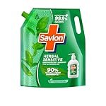 Savlon Herbal Sensitive Germ Protection Liquid Handwash Refill Pouch, 1.3L ph Balanced