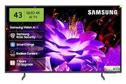 Samsung 108 cm (43 inches) Vision AI 4K Ultra HD Smart QLED TV QA43QEF