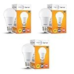 wipro Garnet 7W LED Bulb for Home & Office |Warm White (2700K) | E27 Base|220 Degree Light Coverage |4Kv Surge Protection |400V High Voltage Protection |Energy Efficient | Pack of 3