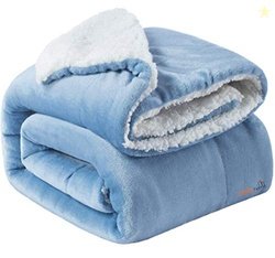 BSB HOME Polyester Micromink Summer AC Blanket Sherpa Super Soft Flann