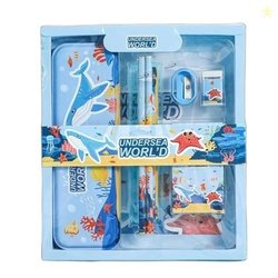 Tusmad Stationery Set for Kids  12 Pcs School Supplies Kit with Pencil