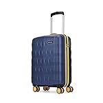 Aristocrat Polycarbonate Spinner Comet Cabin Trolley Bag 56cm|Small|Hard Luggage| Smooth 8-Wheel Suitcase|Combination Lock with Sturdy Zipper|Full Fabric Convipack|3-Year International Warranty (Blue)