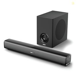 Mivi Nex 100 Soundbar [New Launch], 90W 2.1 Channel Single Soundbar wi