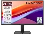 LG 22MR410-B 54.5 cm (21.45 Inch) Full HD (1920×1080) VA PC Monitor with 100Hz, 5ms (GtG), AMD FreeSync, D-Sub, HDMI, Tilt Adjustable Anti-Glare, 3-Side Virtually Borderless Design, sRGB 99% (Black)
