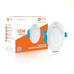 Orient Electric Moonlite 12W LED Down Light | 6500K, Cool White Light