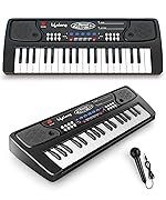 Lifelong Wireless & Rechargeable Piano Keyboard for Baby & Kids with Mic, 37 Keys Portable Keyboard Piano with Type C Charging, Longer Battery Life Musical Keyboard Toy Gift for 2-8 Year Boys & Girls