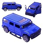 Toy Cloud DieCast Model Cars Hummer Metal Car for Kids Pull Back Action Opening Doors Toy Cars for Boys 5-8 Years – Blue