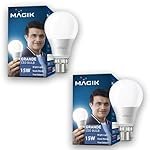 MAGIK Grande 15W LED Bulb | Cool White (6500K) | B22 Base | High Brightness LED Lamp for Home & Office, Energy Efficient, Long Life with Wide Light Spread | Pack of 2