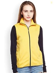Alano Womens Solid Sleeveless Jacket | Regular Fit Casual Womens Fleec