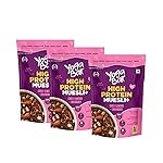 Yogabar High Protein Muesli â Choco almond + Cranberry (Pack of 3 x 850g) | 23g Protein per 100g with Whey & Probiotics | High-Fiber