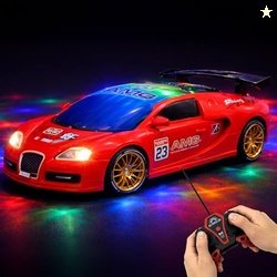 Zivvy Big Rechargeable Remote Control Car Toys | LED Headlights, Spray