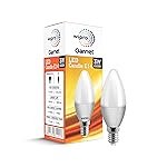 Wipro Garnet 3 W E14 Base Frosted Candle LED Bulb | Cool Day White (6500K) | Pack of 1 | Clear optics for sparkling effect | LED Filament Bulb for Home, office, chandellior, decorative lamp shade