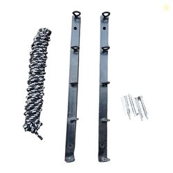 GLITZ Metal Heavy Duty Wall Mount Cloth Dryer Stand | 300mm Black Spac