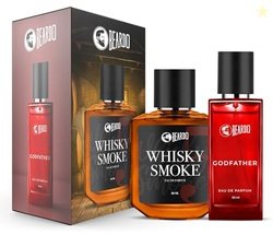 Beardo Men's Men Whisky Smoke & Godfather Perfume Combo (50 Ml X 2)|Sp