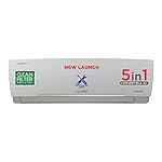 Lloyd 1.5 Ton 3 Star Inverter Split AC (5 in 1 Convertible, Copper, Anti-Viral + PM 2.5 Filter, White with Chrome Deco Strip, GLS18I3FWAGC)