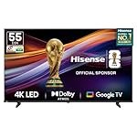 Hisense 139 cm (55 inches) E6N Series 4K Ultra HD Smart LED Google TV 55E6N (Black)