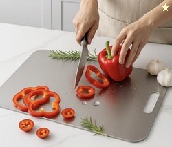 Food Grade Premium Stainless Steel Chopping Board  Large Heavy-Duty St