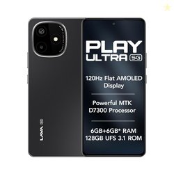 Lava Play Ultra 5G (Arctic Slate, 6+6*GB RAM, 128GB Storage)|MTK D7300