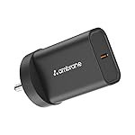Ambrane 36W Fast GaN Charger, Super Compact iPhone, Macbook Air & Android Smartphones Adapter, PD Technology for Fast Charging, Small Size Perfect for Travels For all Type C Devices (Charge i36,Black)