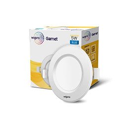 wipro Aluminium Garnet 5W Round Downlight Junction Box | Cool Day Whit
