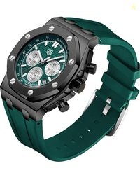 senstone Men's Watch Quartz Analog Waterproof Multifunction Chronograp