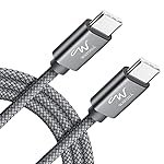 Wayona Type C to Type C Fast Charging Cable 65W Braided USB C to C for iPhone 17/17 Air/17 Pro/17 Pro Max,iPhone 16, iPhone15 Series,Samsung Galaxy S25,S24,Flip, Fold,Macbook,OnePlus