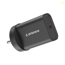 Ambrane 36W Fast GaN Charger, Super Compact iPhone, Macbook Air & Andr