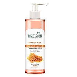 Biotique Honey Gel Soothe & Nourish Foaming Face wash | Soap Free Form