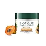 Biotique Papaya Tan Removal Brightening & Revitalizing Face Scrub | Gentle Exfoliation | Smooth and Clear Complexation | 100% Botanical Extracts| Suitable for All Skin Types | 75g