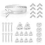 Lifelong Cuppy 30 Piece Baby Safety Proofing Kit|Drawer & Cupboard Lock,Fridge Locks Child Proof,3 Pin & 2 Pin Socket Guards,Edge & Corner Guards| for Baby Safety,Switch Board Cover,Transparent