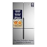 Electrolux 564L Inverter French Door 4 Door Side by Side Frost Free Refrigerator, Bottom Mount Freezer, GreenZone Technology, EvenTemp, UltimateTaste 700, EQE5600B-S, Brush Neutral Steel