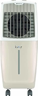 Havells Kalt 24L Personal Air Cooler for home | Powerful Air Delivery | Low Noise, Knob Panel | Everlast Pump | 4 Way Air Deflection | High Density Honeycomb Pads | Heavy Duty (White/Champagne Gold)