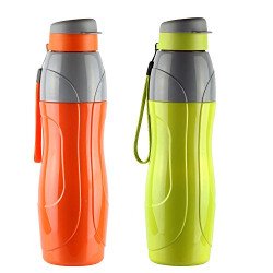 CELLO Puro Sports 900 Plastic Water Bottle Set of 2 Pcs, 720 ml Each A