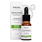 PROWL by Tiger Shroff 10% Niacinamide Serum with 2% Zinc PCA for Oily & Acne Prone Skin | Reduces Dark Spots, Pigmentation & Controls Oil for Men | Face Care Serums for All Combination Skin | 10ml