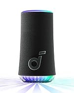 Soundcore by Anker Glow Portable Speaker with 30W 360Â° Sound, Synchronized Radiant Light, 18H Playback, Customizable Eq and Light Show, and Ip67 Waterproof – Black, Bluetooth